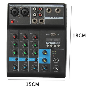 Consola de Sonido Profesional 4 Canales mixer