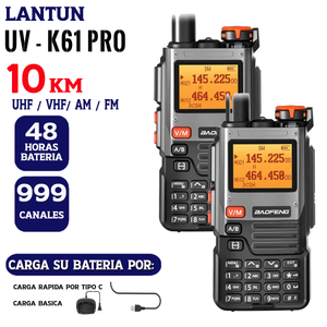 WALKIE TALKIE UV - k61  PRO LANTUN DE LARGA ALCANCE