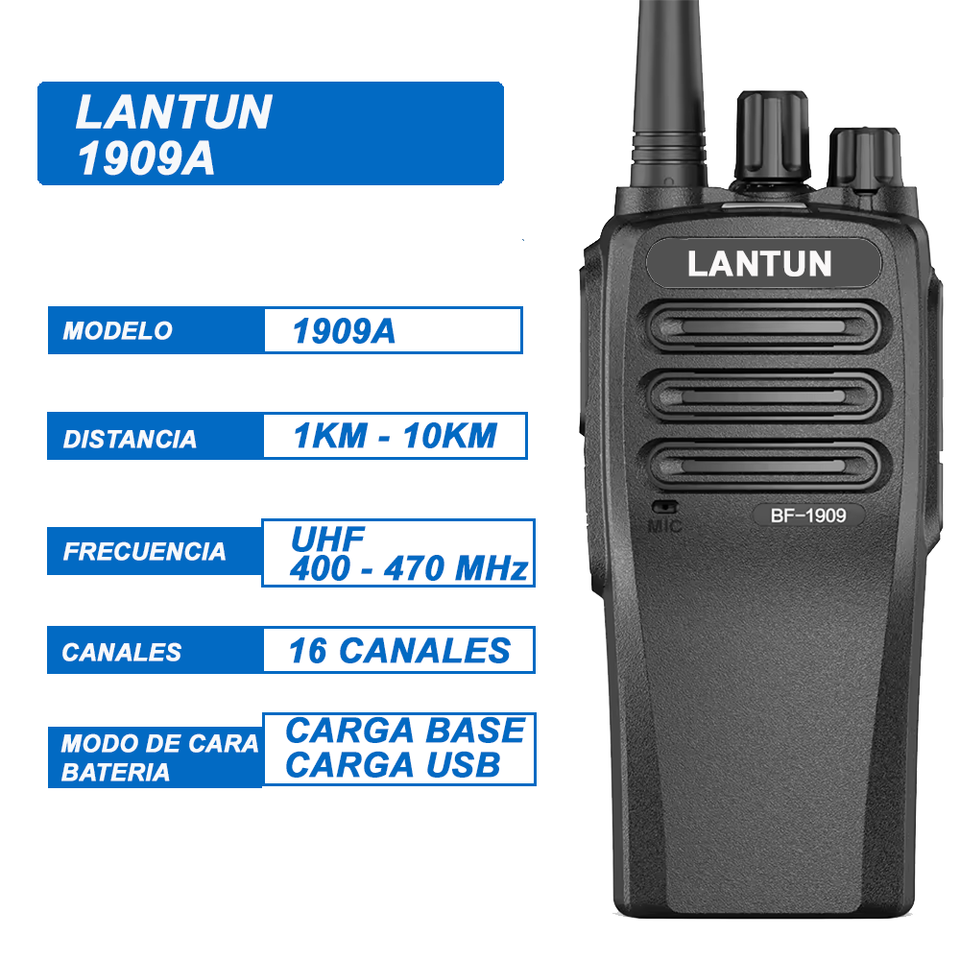 Radio Walkie Talkie 1909A 10W UHF