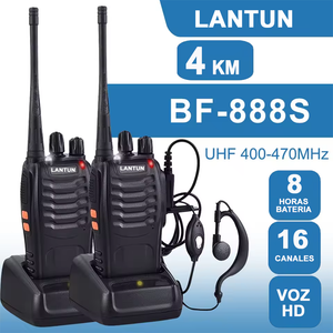 Radio walkie Talkie LANTUN ST B888S (2 Radios) Alcance 4 Km