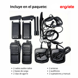 Radio walkie Talkie lantun LT V2 (2 Radios) Alcance 4 Km