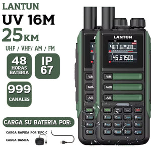 Radio Walkie Talkie UV 16M - alcance 25km