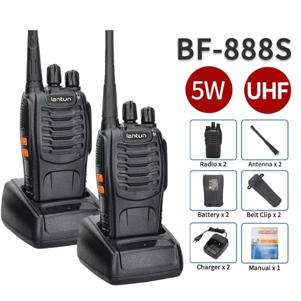 Radio walkie Talkie LANTUN ST B888S (2 Radios) Alcance 4 Km