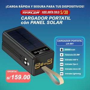 Bateria externa - Power Bank 50000mAh