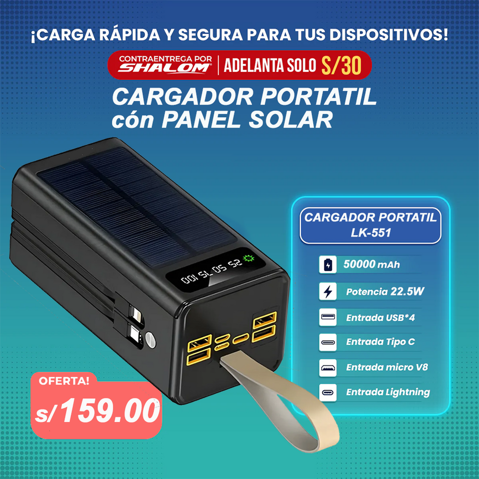 Bateria externa - Power Bank 50000mAh