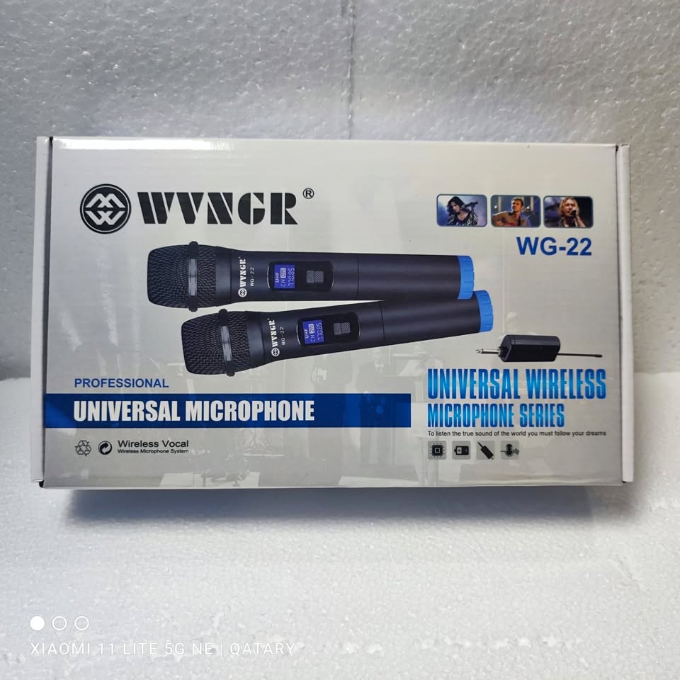 Micrófono Inalámbrico Dual UHF WG-22
