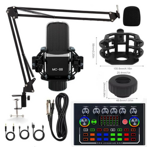 CONSOLA DE SONIDO F009 + MICROFONO CONDENSADOR🎙️