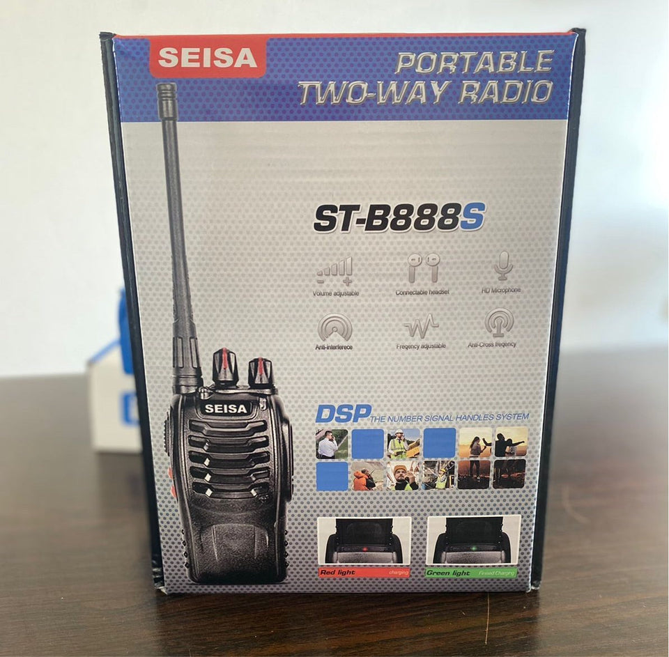 Radio walkie Talkie Seisa ST B888S (2 Radios) Alcance 4 Km