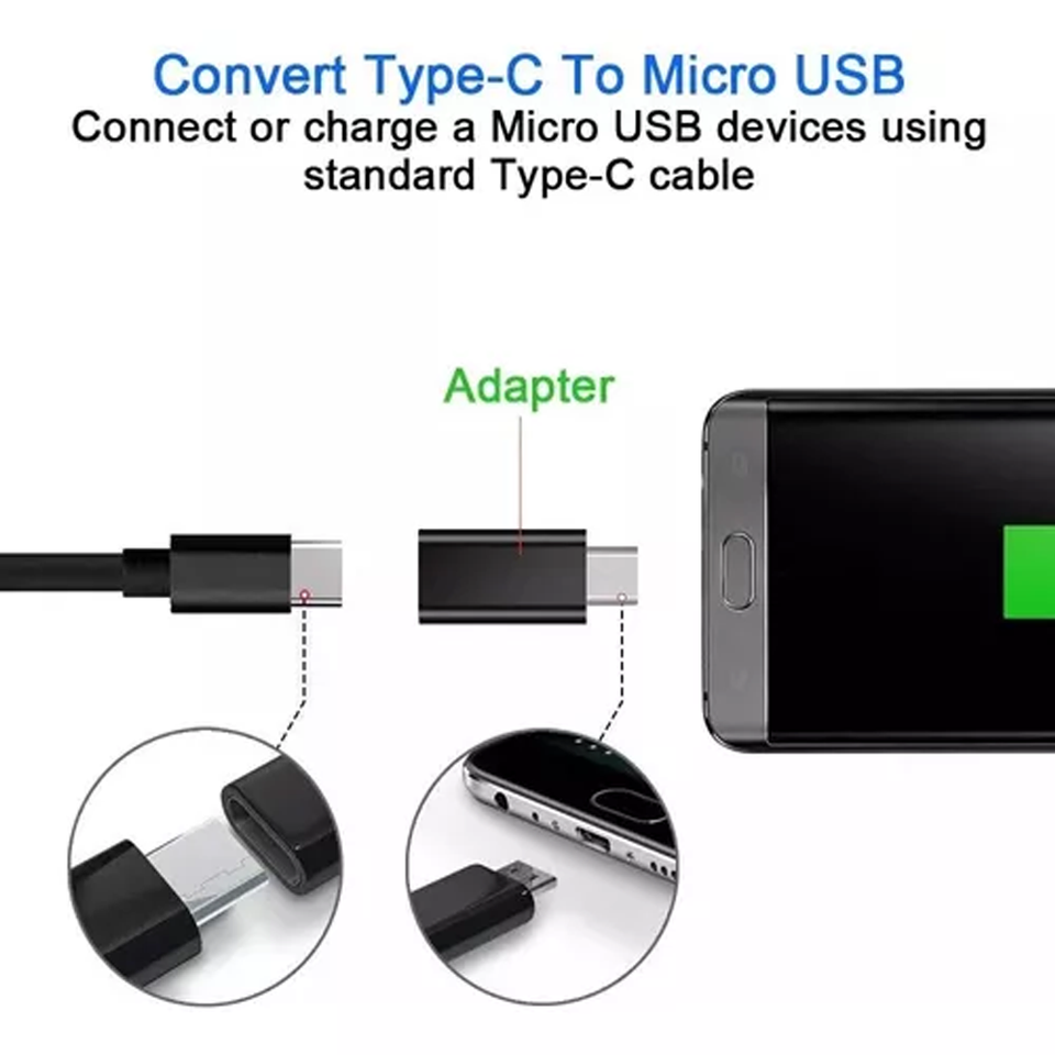 Adaptador de Tipo C a V8 para micrófono y audio